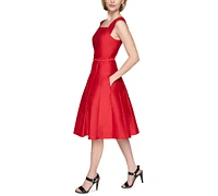 Karl Lagerfeld Paris Women's Taffeta Fit & Flare Dress