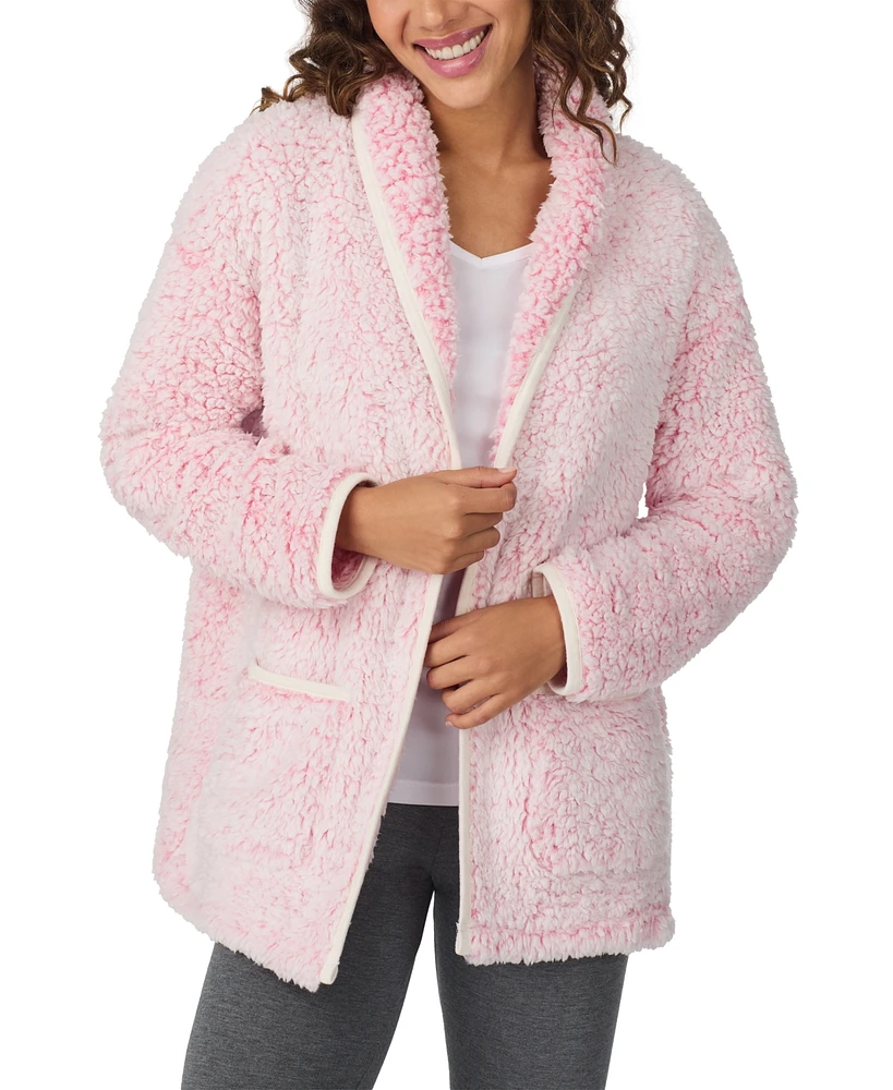 Cuddl Duds Women's Open-Front Shawl-Collar Cardigan