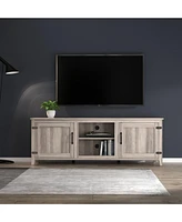 Slickblue Tv Stand Media Console with Storage and Two Doors