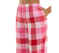 Roudelain Women's Printed Flannel Pajama Pants