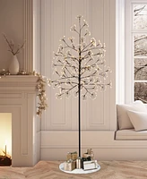 Puleo 6" Pre-Lit Twig Tree with Micro Led Lights