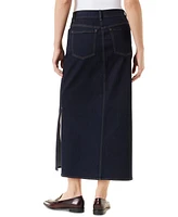 Gloria Vanderbilt Women's Side-Slit Denim Maxi Skirt