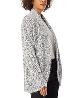 Jones New York Petite Shawl Collar Open Front Cardigan