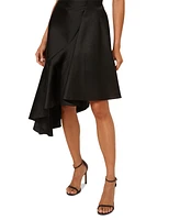 Adrianna Papell Women's Mixed-Media Sleeveless Ruffle-Trim Dress