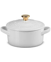 Le Creuset Stoneware Holly Collection 8-Oz. Mini Cocotte