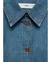 Mango Women's Pocket Denim Shirt