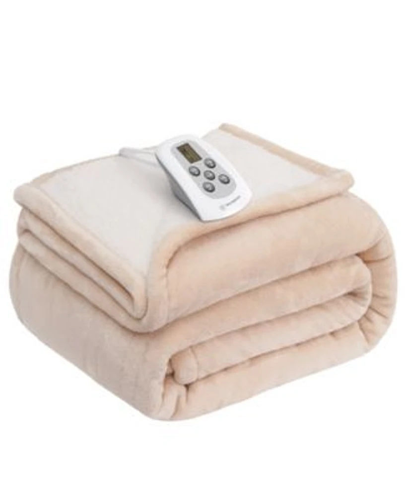 Westinghouse Heated Flannel Sherpa Blanket