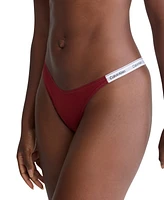 Calvin Klein Women's Modern Logo Dipped String Thong Underwear QD5157