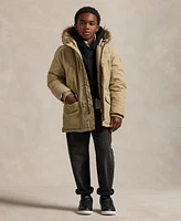 Polo Ralph Lauren Big Boys Artificial-fur-Trim Down Parka Jacket