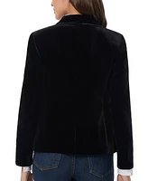 Jones New York Women's Velvet Faux Double-Breasted Jacket