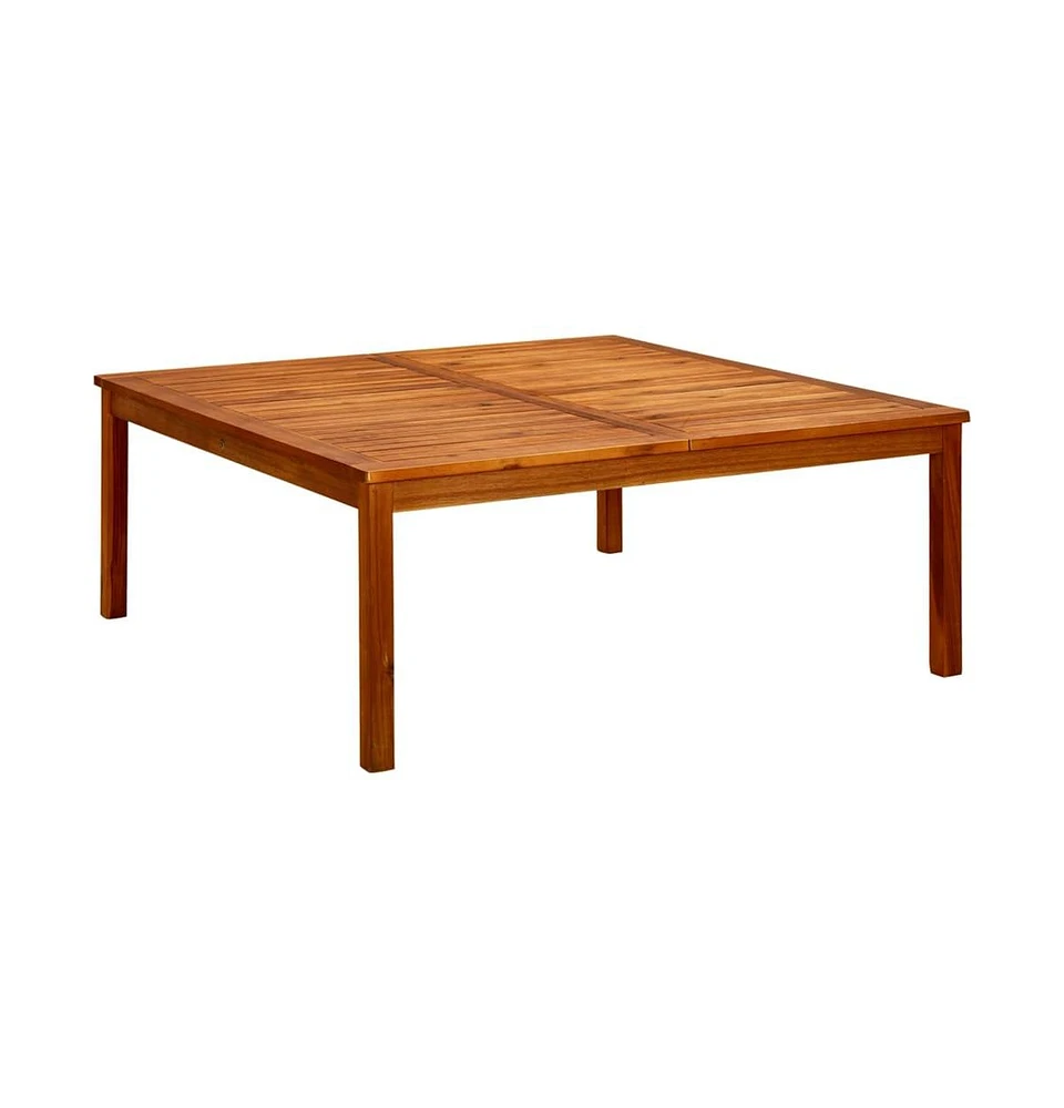 vidaXL Patio Coffee Table 43.3"x43.3"x17.7" Solid Acacia Wood