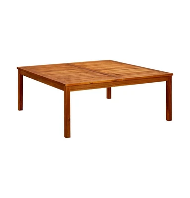 vidaXL Patio Coffee Table 43.3"x43.3"x17.7" Solid Acacia Wood