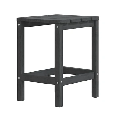 vidaXL Patio Adirondack Table Anthracite 15"x15"x18.1" Hdpe