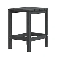 vidaXL Patio Adirondack Table Anthracite 15"x15"x18.1" Hdpe