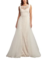 Tadashi Shoji Women's Alamo Dot Embroidered Bridal Gown