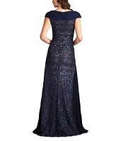 Tadashi Shoji Women's Merced Sequin Embroidered Gown