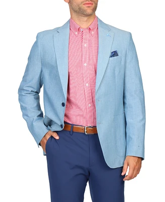 Men's Textured Melanged Solid Sportcoat