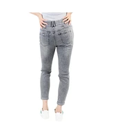 Indigo Poppy Women's Grey Tummy Control Skinny Jean