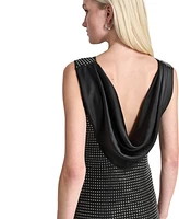 Dkny Women's Embellished Cowl-Back Gown