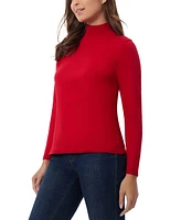 Jones New York Women's Long Sleeve Mock Neck Sweater