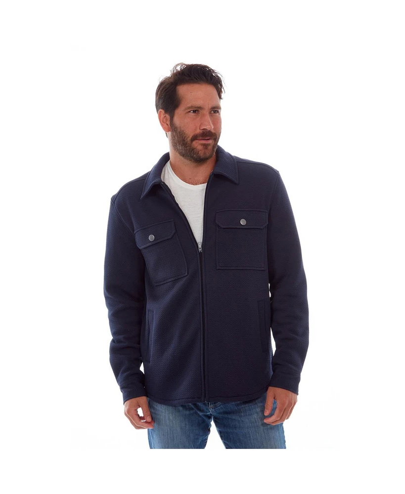 Px Men's Clothing Solid Zip Up Sherpa Shirt Jacket