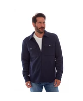 Px Men's Clothing Solid Zip Up Sherpa Shirt Jacket