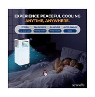 SereneLife Portable Air Conditioner, 10,000 Btu, Built-in Dehumidifier & Fan
