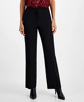 Bar Iii Women's High Rise Straight-Leg Pants, Created for Macy's