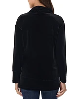 Jones New York Women's Stretch-Velour Cowlneck Top