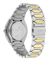 Olivia Burton Women's Lustre Silver and Gold-Tone Stainless Steel Bracelet Watch 34mm