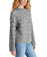 Steve Madden Women's Sonora Oversized Open-Stitch Sweater