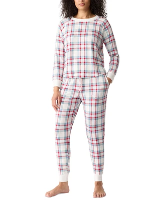 Gap GapBody Women's Packaged Ribbed Printed Jogger Pajama Set