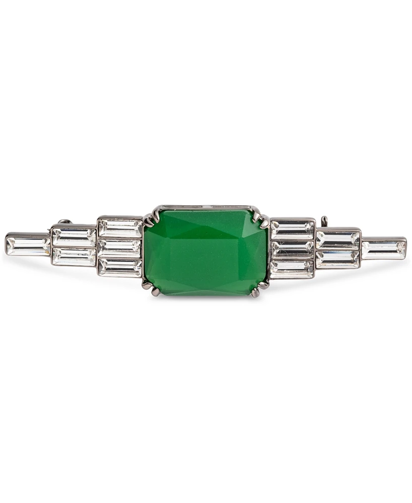 Lauren Ralph Lauren Hematite-Tone Crystal & Color Stone Pin