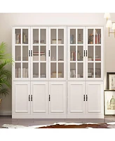 Famapy White Wooden Bookcase