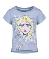 Disney Little Girls Frozen Princess Anna Elsa 3 Pack T-Shirts to