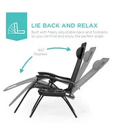Best Choice Products Set of 2 Zero Gravity Lounge Chair Recliners for Patio