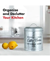 Amici Home Coffee Beans Galvanized Metal Canister