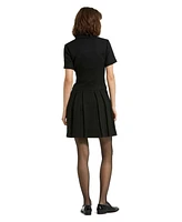 Mac Duggal Women's Tweed Short Sleeve Blazer Mini Dress