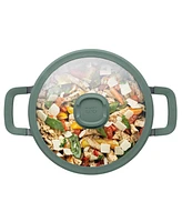 BergHOFF Forest Nonstick Cast Aluminum Stockpot 10", 4.6qt. With Glass Lid