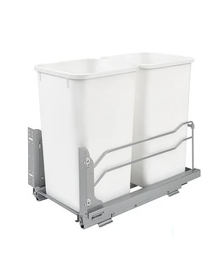 Rev-a-Shelf Double Pullout Trash Can 27 qt. w/ Soft-close, 53WC-1527SCDM-211