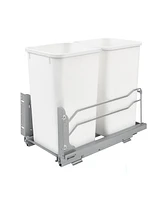 Rev-a-Shelf Double Pullout Trash Can 27 qt. w/ Soft-close, 53WC-1527SCDM