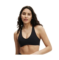 Cotton On Women's Ultra Soft Plunge Racer Crop