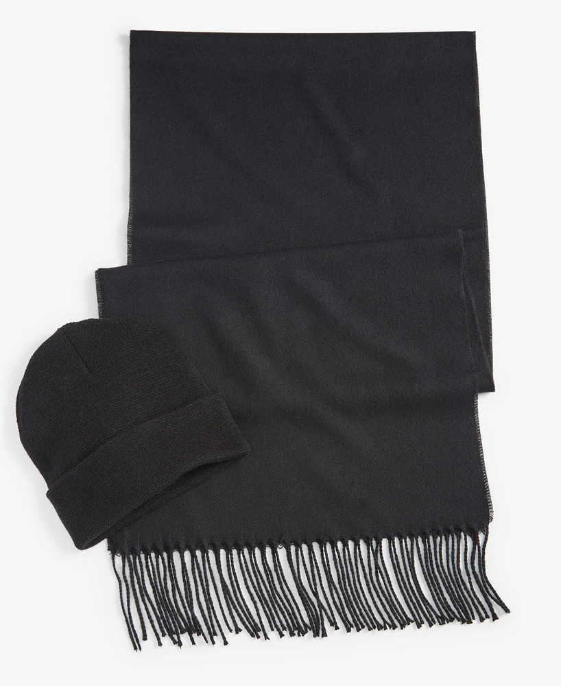 Club Room Men's Beanie & Scarf Set, Created for Macy's