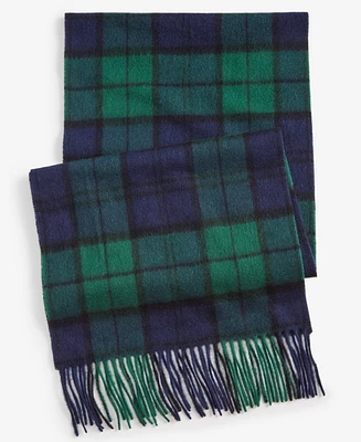 Club Room Men's Cashmere Plaid Scarf, Created for Macy's