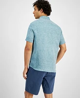 Michael Kors Men's Slim-Fit Yarn-Dyed Linen Shirt