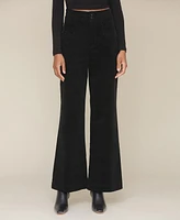 Avec Les Filles Women's High-Waist Flare-Leg Pants