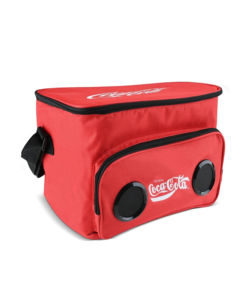 Coca-Cola Insulated Thermal Cooler Bluetooth Speaker Bag