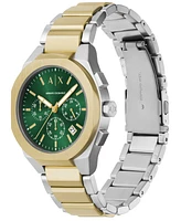 A|X Armani Exchange Men's Quartz Chronograph Two-Tone Stainless Steel Watch 42mm - Two