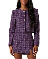 Astr the Label Women's Lyssa Tweed Jacket