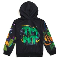 Teenage Mutant Ninja Turtles Boys Fleece Zip Up Cosplay Hoodie to (2T